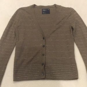 Brown, silver stripes